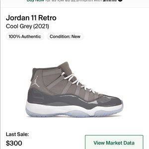 Jordan 11s 2021 release. Size 7 worn once. New 100% authentic. $200 paid $300
